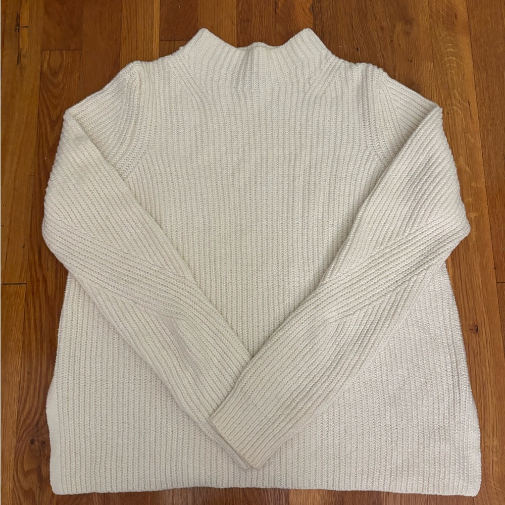 LOFT Cream Turtleneck Sweater